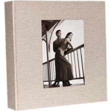 Angelphoto 10X15CM 500’LÜK Koton Desenli Fotoğraf Albümü "koton Krem"
