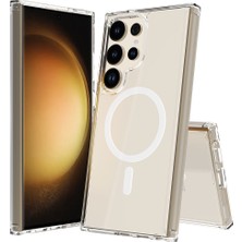 Grabono Galaxy S25 Ultra Kılıf Magsafe Şeffaf Sert Pc+Tpu Sararmaz Şeffaf Lansman Pemium Kapak