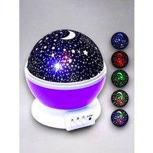 UMD Tekno Yıldızlı Gökyüzü Efektli Projektörlü Masa ve Gece Lambası Uygun