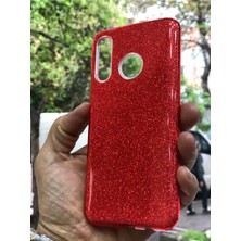 Grabono Huawei P30 Lite Kılıf Simli Parlak Sert Tpu+Pc Dayanıklı Kılıf