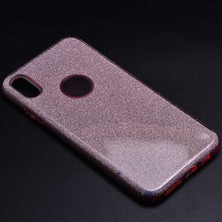 Grabono Apple iPhone Xs Max 6.5 Kılıf Simli Parlak Sert Tpu+Pc Dayanıklı Kılıf