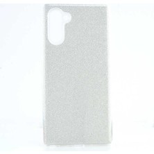 Grabono Samsung Galaxy Note 10 Kılıf Simli Parlak Sert Tpu+Pc Dayanıklı Kılıf