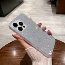 Grabono Apple iPhone 12 Mini Kılıf Simli Parlak Sert Tpu+Pc Dayanıklı Kılıf
