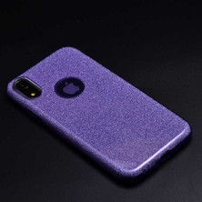 Grabono Apple iPhone Xr 6.1 Kılıf Simli Parlak Sert Tpu+Pc Dayanıklı Kılıf