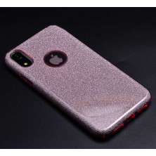 Grabono Apple iPhone Xr 6.1 Kılıf Simli Parlak Sert Tpu+Pc Dayanıklı Kılıf