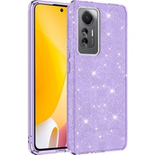 Grabono Xiaomi Mi 12 Lite Kılıf Simli Parlak Sert Tpu+Pc Dayanıklı Kılıf