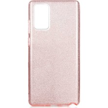 Grabono Samsung Galaxy Note 20 Kılıf Simli Parlak Sert Tpu+Pc Dayanıklı Kılıf