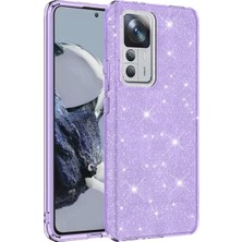 Grabono Xiaomi Mi 12T Kılıf Simli Parlak Sert Tpu+Pc Dayanıklı Kılıf