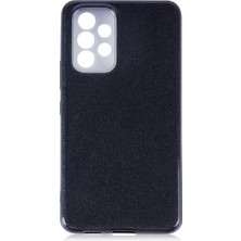 Grabono Samsung Galaxy A73 Kılıf Simli Parlak Sert Tpu+Pc Dayanıklı Kılıf