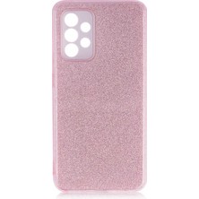 Grabono Samsung Galaxy A72 Kılıf Simli Parlak Sert Tpu+Pc Dayanıklı Kılıf