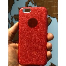 Grabono Apple Iphone 6 / Iphone 6s Kılıf Simli Parlak Sert Tpu+Pc Dayanıklı Kılıf