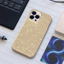 Grabono Apple Iphone 12 / 12 Pro Kılıf Simli Parlak Sert Tpu+Pc Dayanıklı Kılıf