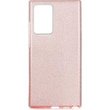 Grabono Samsung Galaxy Note 20 Ultra Kılıf Simli Parlak Sert Tpu+Pc Dayanıklı Kılıf