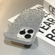 Grabono Apple iPhone 12 Pro Kılıf Simli Parlak Sert Tpu+Pc Dayanıklı Kılıf