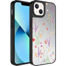 Grabono Apple iPhone 13 Kılıf Aynalı Desenli Lens Korumalı Parlak Mirrors Lax Kapak