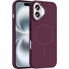 Grabono Apple iPhone 16 Pro Kılıf Kablosuz Şarj Ince Magsafe Manyetik Özellikli Elinizden Kaymaz Pürüzsüz Premium Kılıf