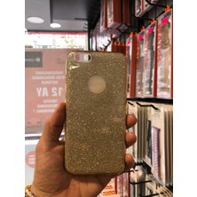 Grabono Apple iPhone 6 Plus Kılıf Simli Parlak Sert Tpu+Pc Dayanıklı Kılıf