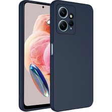 Grabono Xiaomi Redmi Note 12 4g Kılıf Kamera Korumalıdır Kadife Iç Kaplama Mat Premium Seri