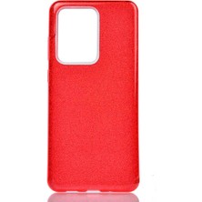 Grabono Samsung Galaxy S20 Ultra Kılıf Simli Parlak Sert Tpu+Pc Dayanıklı Kılıf