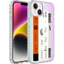 Grabono Apple iPhone 14 Kılıf Kenarları Airbumper Darbeye Dayanıklı Tasarım Renkli Desenli Silikon Elegans Case