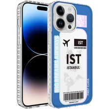 Grabono Apple iPhone 13 Pro Kılıf Kenarları Airbumper Darbeye Dayanıklı Tasarım Renkli Desenli Silikon Elegans Case