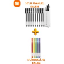 Xiaomi 10'lu Siyah Jel ve 5'li Renkli Jel Kalem