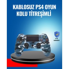 UMD Tekno Bluetooth Kablosuz Ps4 Gamepad Çift Motorlu Siyah Controller Uygun
