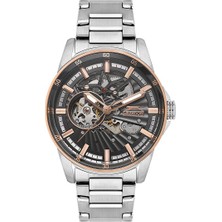 Slazenger Erkek Kol Saati – 43 Mm, Gümüş Metal Kordon, 10 Atm