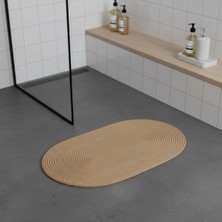 Comfort Craft Hasır Çizgili Jüt Paspas | Banyo | Balkon | Doğal | Yıkanabilir | 60X100 cm