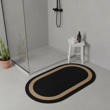 Comfort Craft Hasır Şeritli Jüt Paspas | Banyo | Balkon | Doğal | Yıkanabilir | 60X100 cm
