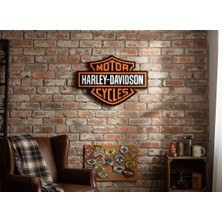 3 Boyutlu Harley-Davidson Duvar Dekoru - Ylndesign Wood&craft