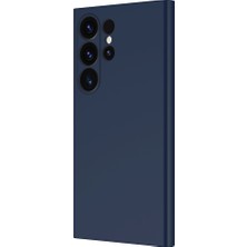 Gpack Samsung Galaxy S26 Ultra Uyumlu Kılıf Mara Lansman Soft Silikon Içi Kadife Lacivert