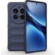 Gpack Vivo X200 Pro Uyumlu Kılıf Etnik Optimum Mat Kamera Korumalı Silikon Lacivert