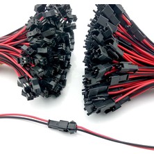 Maroces 25 Adet 2 Pin Sm Jst 2p Kablolu Konnektor Dişi Erkek Takım 20CM