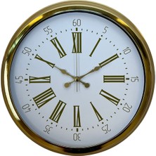 Zentime Royal Gold 40 cm Metal Duvar Saati