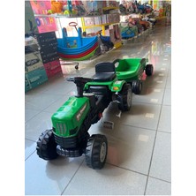 Feyza Design Renkli Pedallı Römorklu Çocuk Traktörü, Eğlenceli ve Güvenli Tasarım