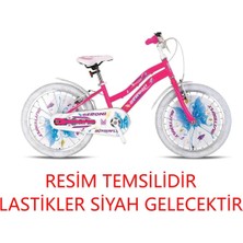 Feyza Design Çocuk Bisikleti 16 Inç Siyah Lastik Butterfly Jantlı Güvenli ve Renkli
