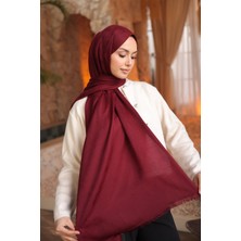 İmaj Butik Bordo Ipekhan Pamuk Jakarlı Şal