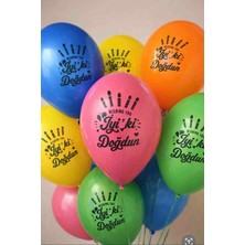 Uraz Balon Iyi Doğdun Balonu Doğum Günü Balonu 100 Adet 12'' Inç