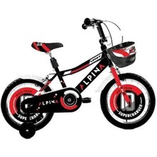 Feyza Design Çocuklar Için 16 Jant Siyah Kırmızı Alpina M Bmx V Bisiklet