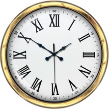 Zentime Majestic Gold 40 cm Metal Duvar Saati