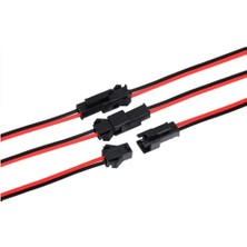 Maroces 3 Adet 2 Pin Sm Jst 2p Kablolu Konnektor Dişi Erkek Takım 20CM