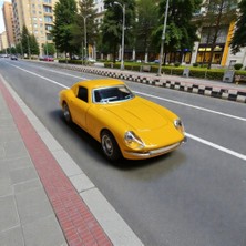 Nostaljik Lezzetler 1966 Ferrari Sarı 275 Gtb Metal Diecast Çek Bırak Model Araba