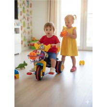 Feyza Design Renkli 3 Tekerlekli Potallı Çocuk Bisikleti, Güvenli ve Eğlenceli Sürüş