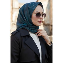 İmaj Butik Zümrüt Yeşili Soft Dijital Pamuklu Eşarp