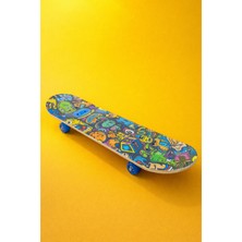 Feyza Design 80CM Zımparalı Ahşap Kaykay - 10 Yaş ve Üzeri Eğlenceli Kaykay