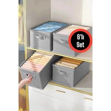 Helen's Home 6 Adet Dolap Içi Düzenleyici, Raf Düzenleyici, Katlanabilir Kıyafet Saklama -40 CMX25 CMX20CM