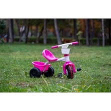 Feyza Design Çocuklar Için Renkli 3 Tekerlekli Sepetli Eğlenceli Bisiklet