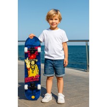 Feyza Design Monkey King Desenli 4 Tekerlekli Kaykay - 80 Cm, Eğlence ve Stil Için