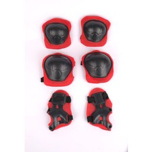 Feyza Design Kırmızı F-Sports Dizlik ve Dirseklik Koruyucu Seti, Spor Güvenliği